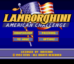 Game Lamborghini - American Challenge (Super Nintendo - snes)