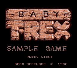 Game Baby T-Rex (Super Nintendo - snes)