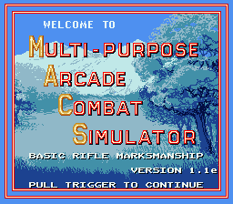 Game M.A.C.S. Basic Rifle Simulator (Super Nintendo - snes)