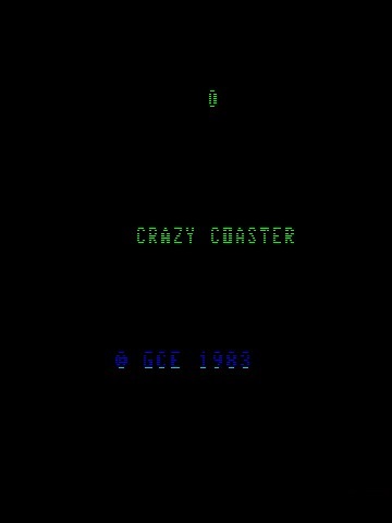 Game 3-D Crazy Coaster (Vectrex - vect)