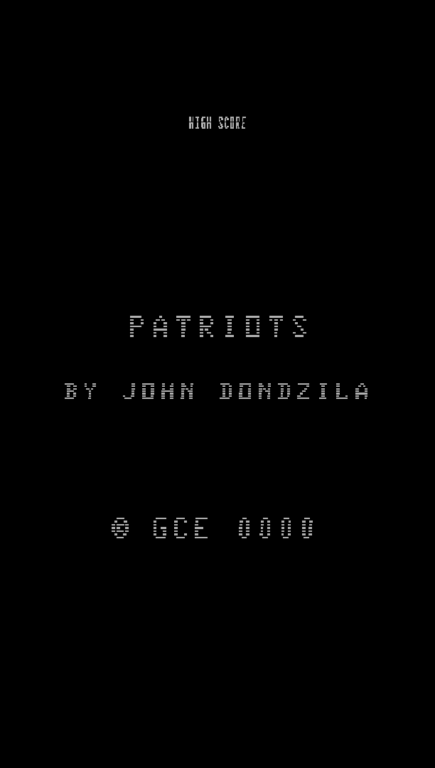 Game Patriots by John Dondzila (Vectrex - vect)