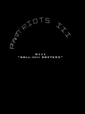 Обложка игры Patriots III - BALListics Busters by John Dondzila