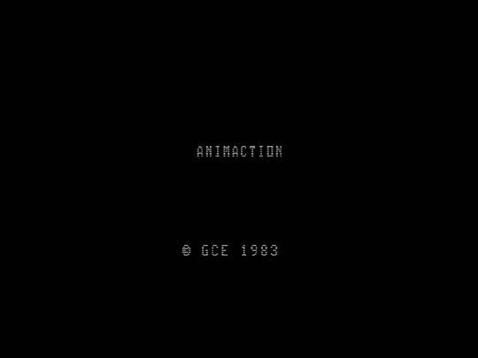 Game Animaction (Vectrex - vect)