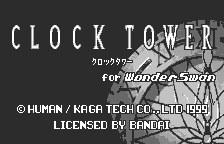 Game Clock Tower (WonderSwan - ws)