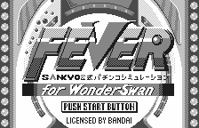 Game Fever Sankyo - Koushiki Pachinko Simulation (WonderSwan - ws)