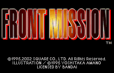 Down-load a game Front Mission (WonderSwan Color - wsc)